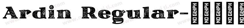 Ardin Regular字体转换